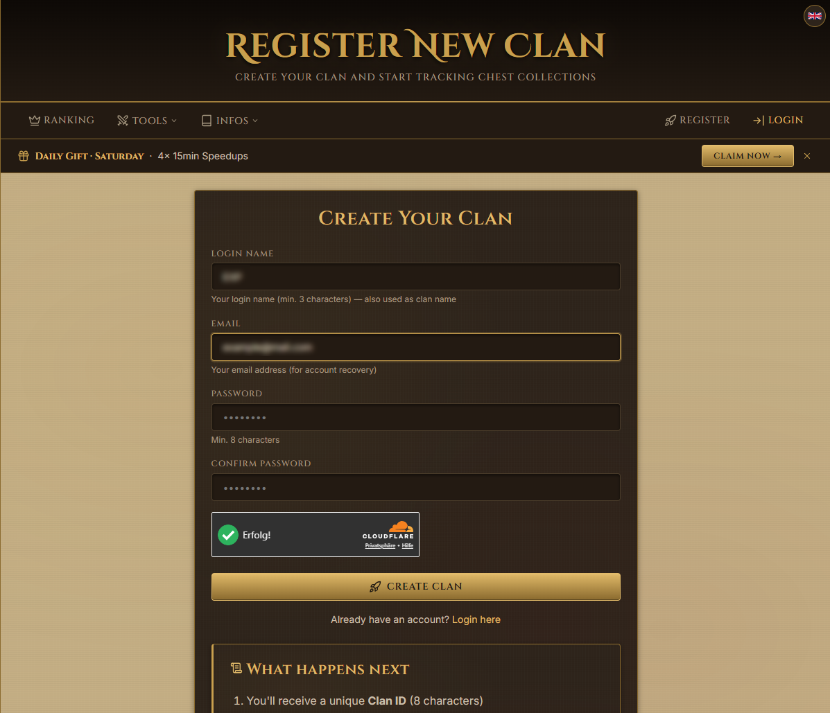 Step 1: Register