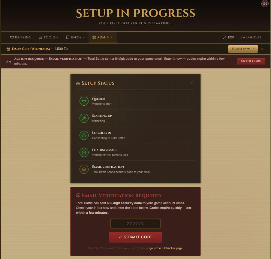 Step 2: Connect clan